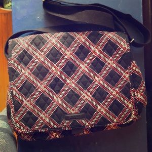 Red and Black Laptop/Messenger Vera Bradley Bag